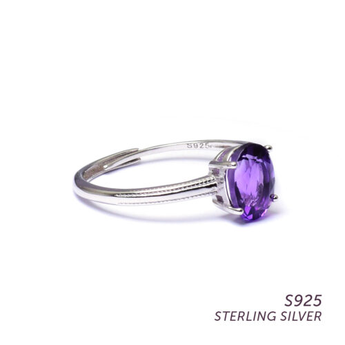 S925 Amethyst Ring | Spiritual Connection, Intuition, Peace