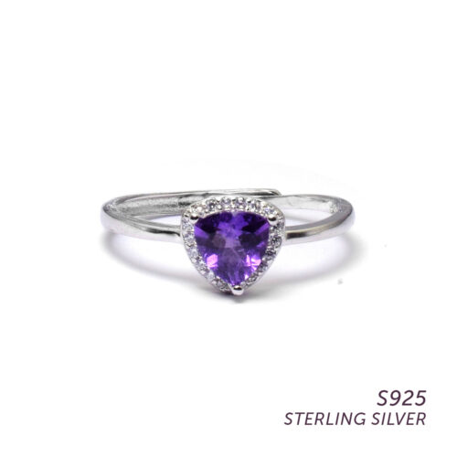 S925 Amethyst Ring | Spiritual Connection, Intuition, Peace