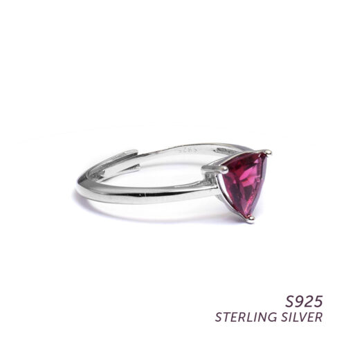 Garnet Ring for Sensuality, Passion & Grounding | Sterling Silver S925 | Maison de Crystal