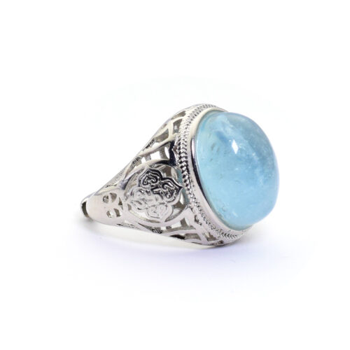Aquamarine Ring for Courage, Self-expression & Intuition