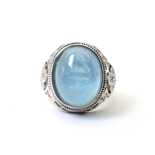 Aquamarine Ring for Courage, Self-expression & Intuition