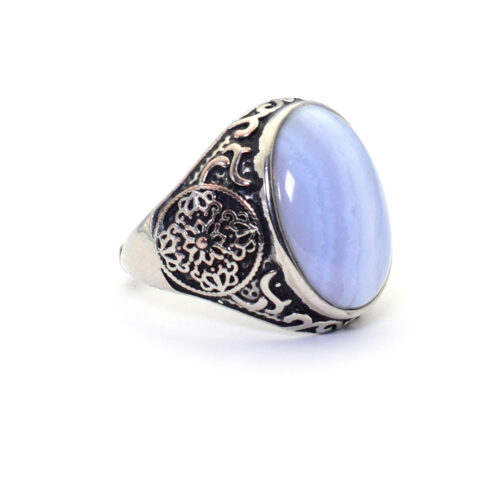 Blue Lace Agate Ring for Communication, Clarity & Confidence