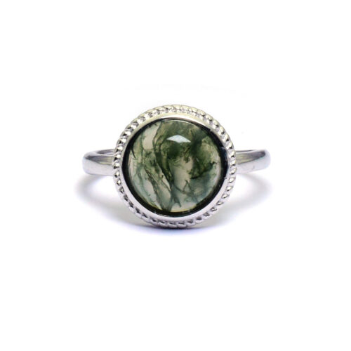 Buy Moss Agate Ring for Abundance, Vitality and Growth