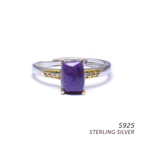 S925 Sugilite Ring for Spiritual Love, Wisdom & Awareness