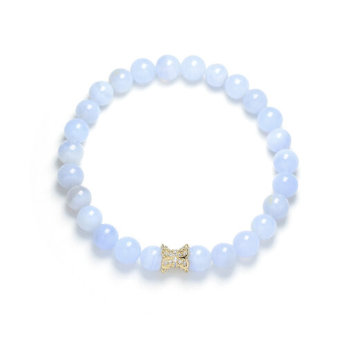 Blue Lace Agate Bracelet | Maison de Crystals